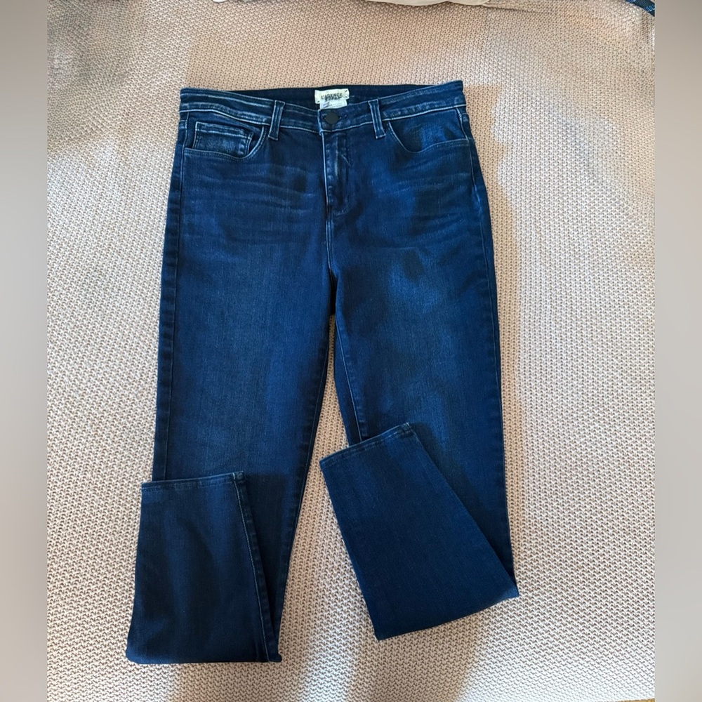L’Agence Margot Skinny High Rise Short jeans size 30 Marino Blue